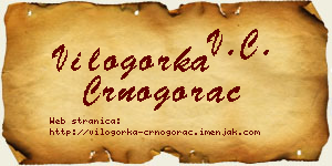 Vilogorka Crnogorac vizit kartica